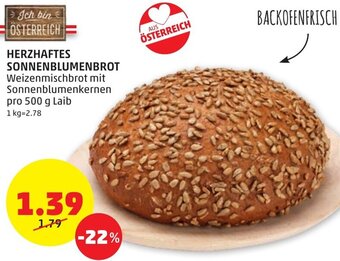 PENNY HERZHAFTES SONNENBLUMENBROT Angebot
