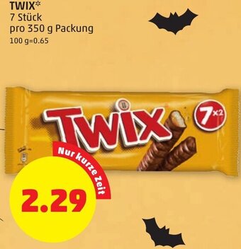 PENNY TWIX 7 Stück pro 350 g Packung Angebot