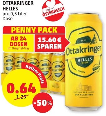 PENNY OTTAKRINGER HELLES pro 0,5 Liter Angebot