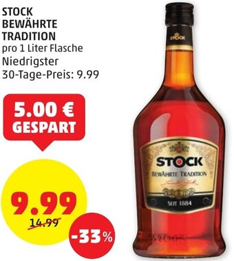 PENNY STOCK BEWÄHRTE TRADITION pro 1 Liter Flasche Angebot