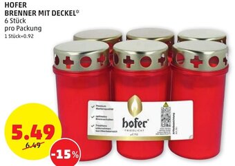 PENNY HOFER BRENNER MIT DECKEL 6 Stück Angebot