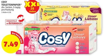 PENNY Cosy TOILETTENPAPIER Angebot