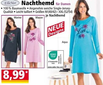 Norma Elle Nor Nachthemd für Damen Angebot
