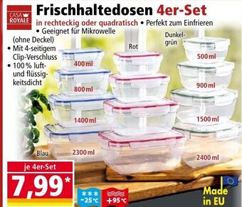Norma Frischhaltedosen 4er-Set Angebot