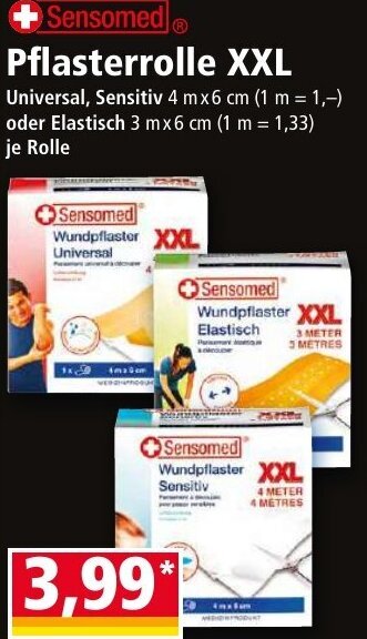 Norma Sensomed Pflasterrolle XXL Angebot