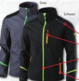 Norma TOPTEX Arbeits- Softshelljacke für Herren Angebot