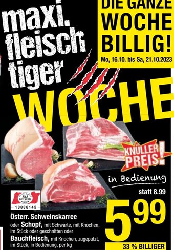 Maximarkt Österr. Schweinskarree oder Schopf Angebot