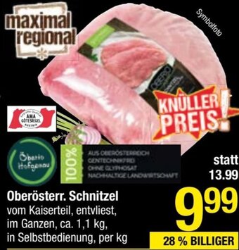 Maximarkt Oberösterr. Schnitzel Angebot