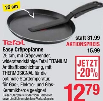 Maximarkt Tefal Easy Crêpepfanne 25 cm Angebot