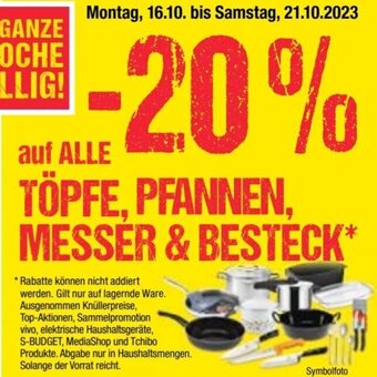 Maximarkt auf ALLE TÖPFE, PFANNEN, MESSER & BESTECK Angebot