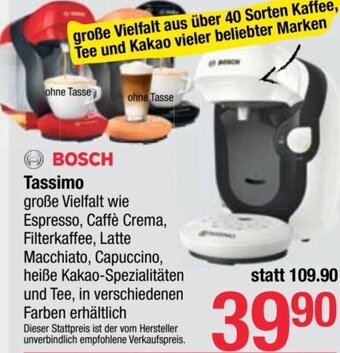 Maximarkt BOSCH Tassimo Angebot