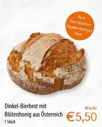 MPreis Dinkel-Bierbrot Mit Blütenhonig Aus Österreich Angebot