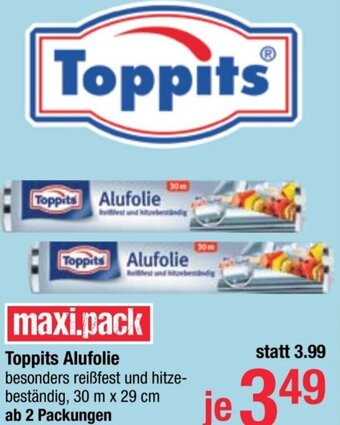 Maximarkt Toppits Alufolie Angebot
