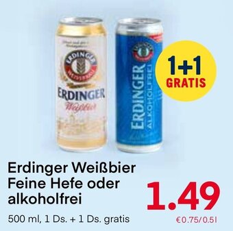MPreis Erdinger Weißbier Feine Hefe Oder Alkoholfrei 500ml Angebot