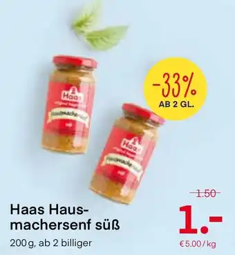 MPreis Haas Haus-Machersenf Süß 200g Angebot