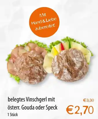 MPreis Belegtes Vinschgerl Mit Österr. Gouda Oder Speck Angebot