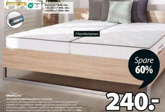 JYSK TASCHENFEDERKERNMATRATZE GOLD S55 Angebot