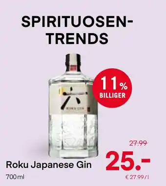 MPreis Roku Japanese Gin 700 ml Angebot