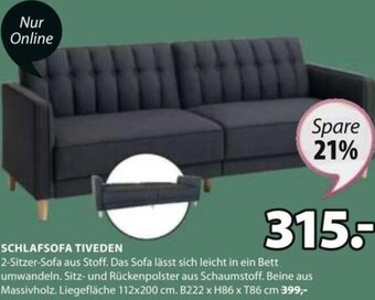 JYSK SCHLAFSOFA TIVEDEN Angebot