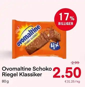 MPreis Ovomaltine Schoko Riegel Klassiker 80g Angebot