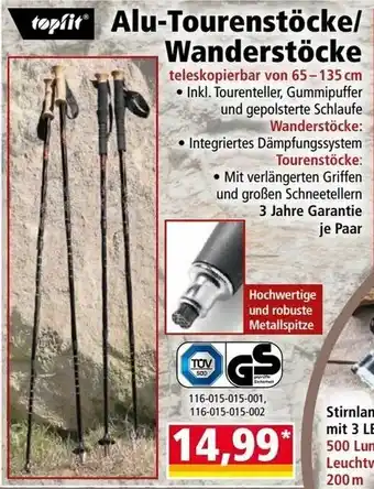 Alu-Tourenstöcke/ Wanderstöcke