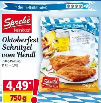 Norma Oktoberfest Schnitzel Vom Hendl 750g Angebot