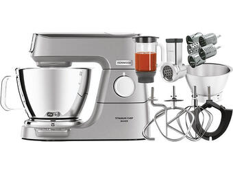 Media Markt Kenwood kvc 85.314si titanium chef baker set küchenmaschine silber (rührschüsselkapazität: 5 l, 1200 watt) mit 5 jahre geräte Angebot