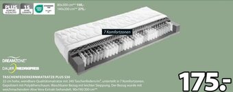JYSK TASCHENFEDERKERNMATRATZE PLUS $30 Angebot