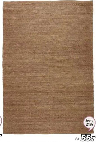 JYSK TEPPICH SOLSIKKE 100% Jute. 140x200 cm Angebot