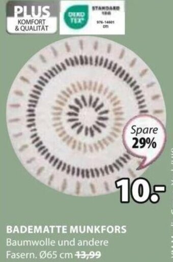 JYSK BADEMATTE MUNKFORS Ø65 cm Angebot