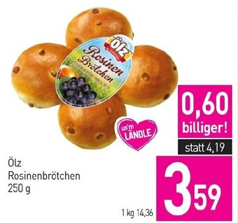 Sutterlüty Ölz Rosinenbrötchen 250 g Angebot