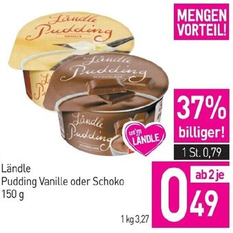 Sutterlüty Ländle Pudding Vanille oder Schoko 150 g Angebot
