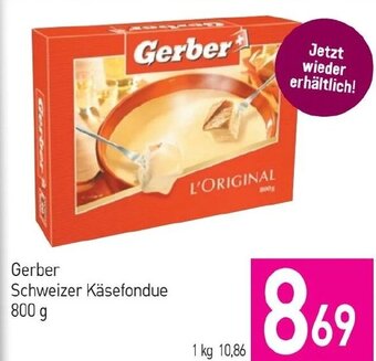 Sutterlüty Gerber Schweizer Käsefondue 800 g Angebot