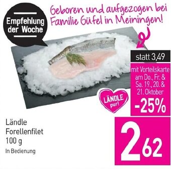 Sutterlüty Ländle Forellenfilet 100 g Angebot