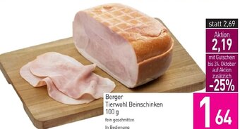 Sutterlüty Berger Tierwohl Beinschinken 100 g Angebot