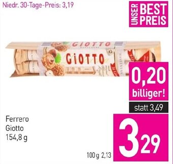 Sutterlüty Ferrero Giotto 154,8 g Angebot