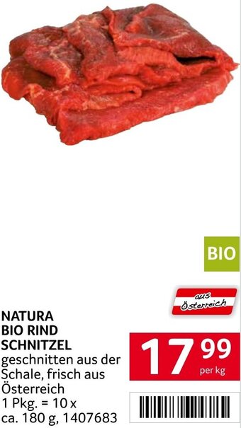 Transgourmet NATURA BIO RIND SCHNITZEL per kg Angebot