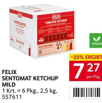 Transgourmet FELIX SENTOMAT KETCHUP MILD per Pkg. Angebot