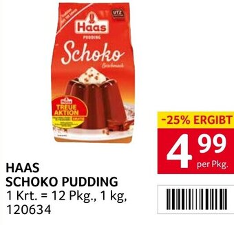 Transgourmet HAAS SCHOKO PUDDING per Pkg. Angebot
