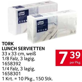 Transgourmet TORK LUNCH SERVIETTEN per Pkg. Angebot
