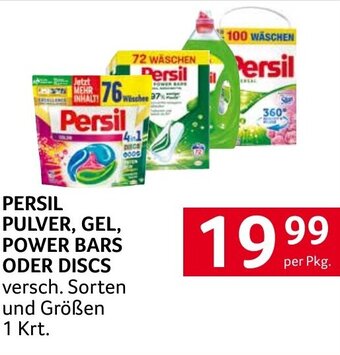 Transgourmet PERSIL PULVER, GEL, POWER BARS ODER DISCS per Pkg. Angebot