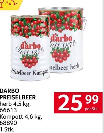 Transgourmet DARBO PREISELBEER per Stk. Angebot