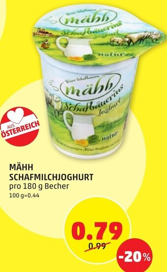 PENNY MÄHH SCHAFMILCHJOGHURT pro 180 g Becher Angebot