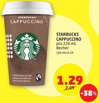PENNY STARBUCKS CAPPUCCINO pro 220 ml Becher Angebot