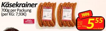Wurstico Käsekrainer 700g per Packung Angebot