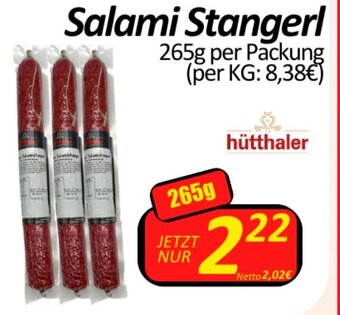 Wurstico Salami Stangerl 265g per Packung Angebot