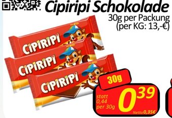 Wurstico Cipiripi Schokolade 30g per Packung Angebot