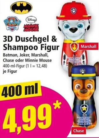 Norma 3D Duschgel & Shampoo Figur Marshall 400 ml Angebot