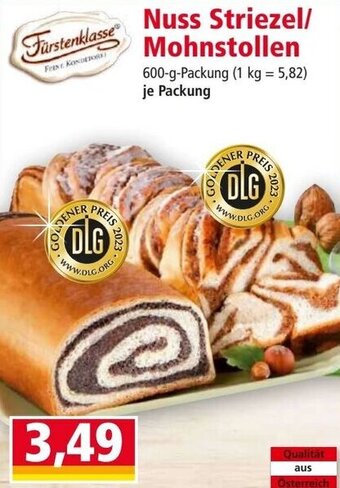 Norma Nuss Striezel/ Mohnstollen 600-g-Packung Angebot