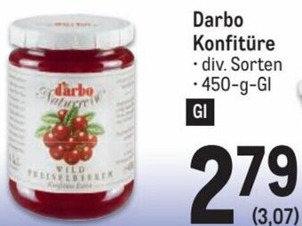 Metro Darbo Konfitüre . div. Sorten -450-g-GI Angebot